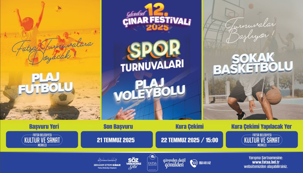 Geleneksel 12. Çınar Festivali Spor Turnuvaları