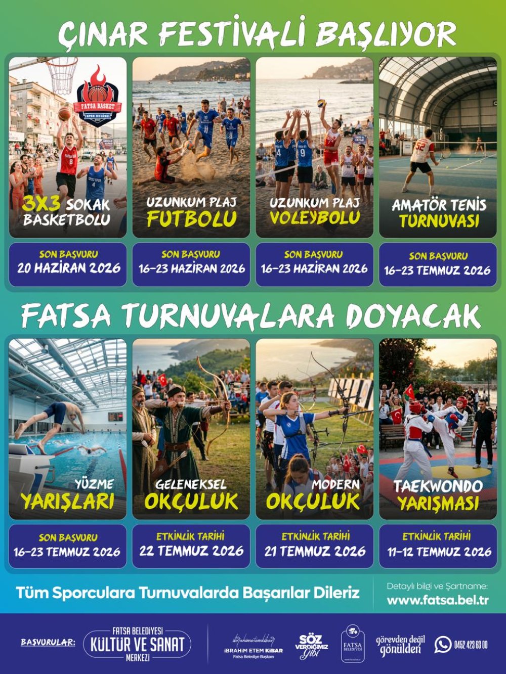 Geleneksel 13. Çınar Festivali Spor Turnuvaları
