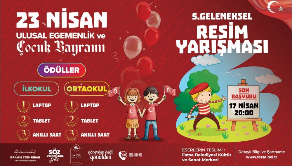 5. Geleneksel Resim Yarışması'nda Dereceye Giren Öğrencilerimiz