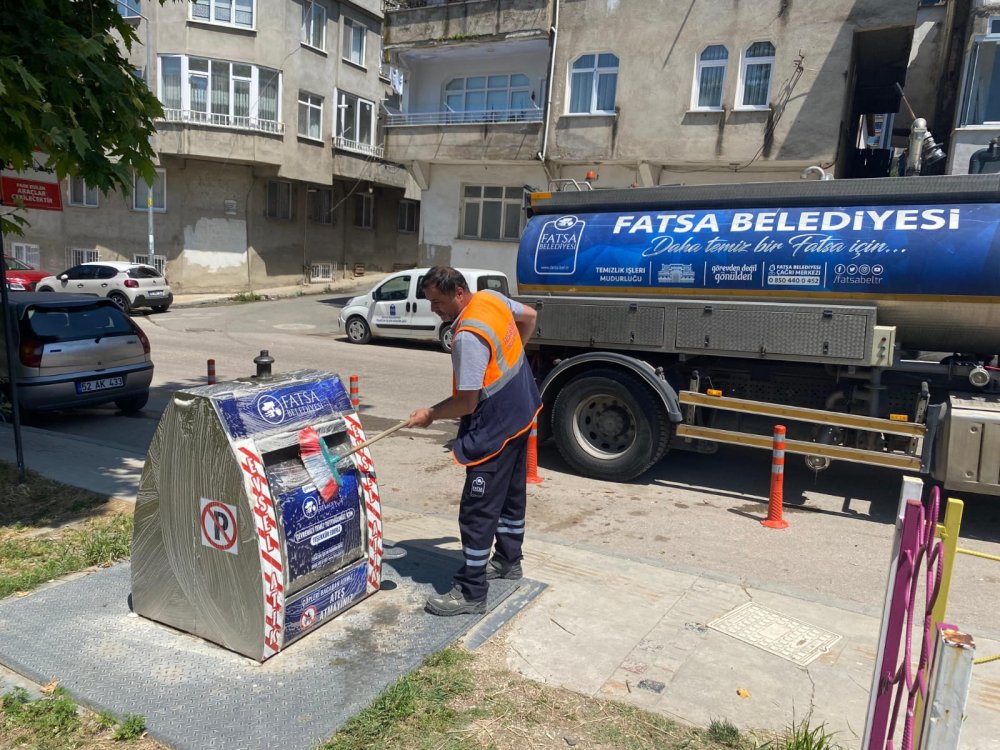 FATSA BELEDİYESİ KURBAN BAYRAMI SONRASI TEMİZLİK SEFERBERLİĞİ BAŞLATTI