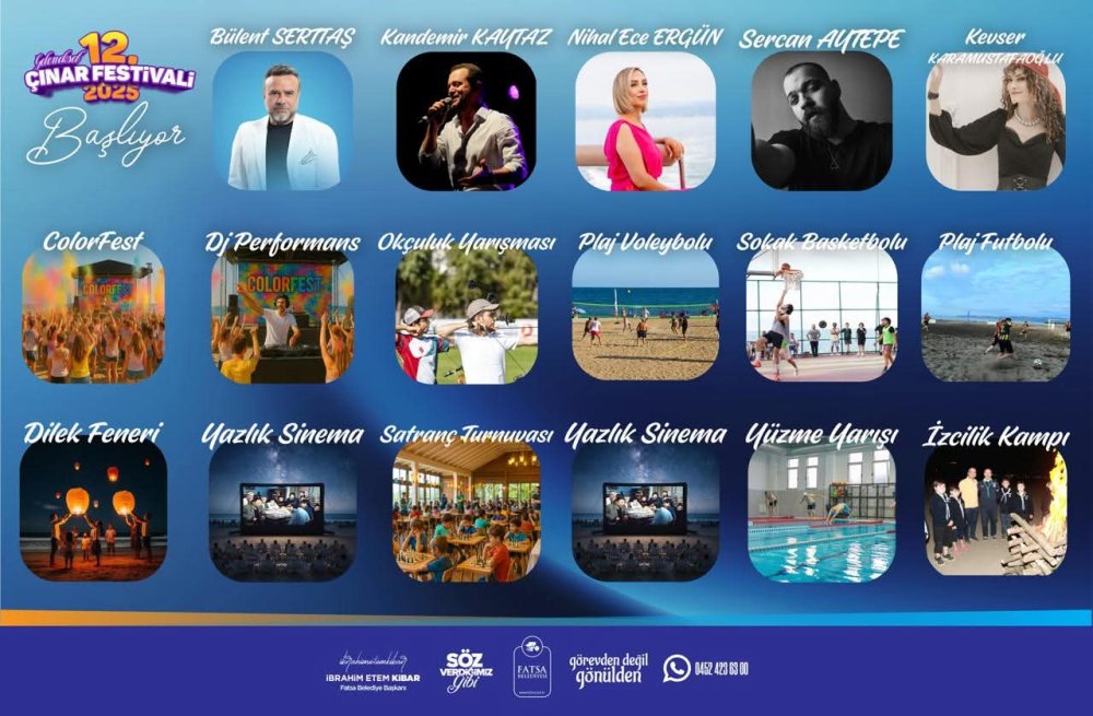 FATSA’DA FESTİVAL COŞKUSU BAŞLIYOR
