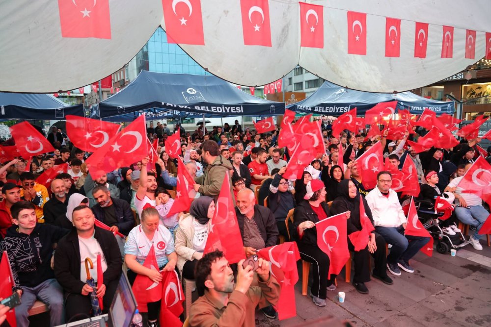FATSA’DA MİLLİ TAKIM HEYECANI