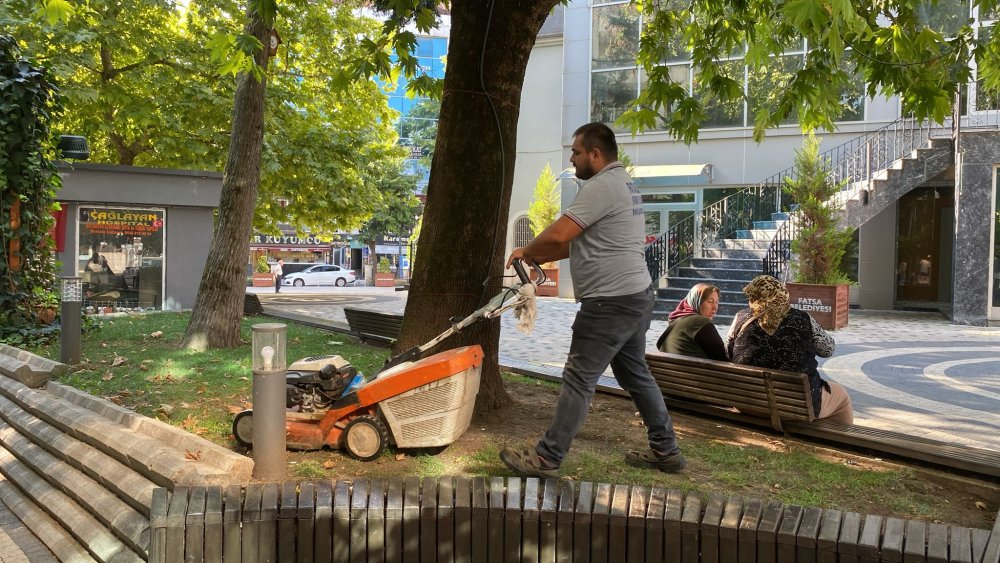 FATSA'NIN YEŞİL ALANLARINDA YOĞUN TEMPO